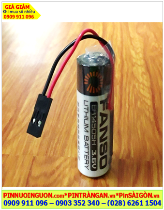 Fanso ER14505H (Zắc đen 2holes); Pin nuôi nguồn PLC Fanso ER14505H lithium 3.6v AA 2700mAh chính hãng 